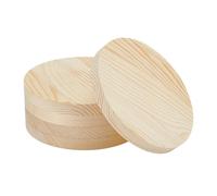 OLYCRAFT 5Pcs Plaque en bois ronde 199mm cercles finis tranche ronde blanches 20mm d’épaisseur disques artisanal sous-verres en bois naturel représenter sculpture DIY Art décoration maison