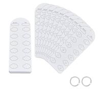 OLYCRAFT 60 feuilles tableau couleur pour 720 couleurs modèle tableau couleur tableaux blancs échantillons carte papier avec 2pcs Binder anneau pour coloristes artistes Hobbyist marqueur acrylique