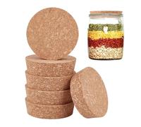 OLYCRAFT 6Pcs Grands Bouchons de liège 6.8~7.4cm couvercles de Bouteille en Bois Bouchons de liège Coniques couvercles vin Bouchon de Bocal en Bois pour la Cuisine Mariage faveur Mise en Conserve