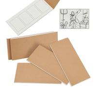 OLYCRAFT 6Pcs Mini bande dessinées en blanc 18.5x8.2cm petit pour carnet de croquis Storyboard Kraft Sketch Mini carnet de poche avec 40 Pages pour les créateurs et les voyageurs