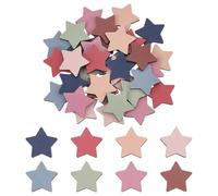 OLYCRAFT 72pcs Star jetons supplémentaires pour récompense forme d’étoile colorée découpes en bois 8 couleurs de bonbons jetons récompense récompenses école salle classe fournitures maison