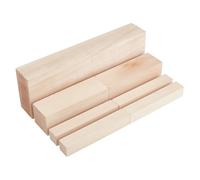OLYCRAFT 7Pcs 3 taille Basswood blocs à sculpter blocs de bois à blanchir Rectangle chevilles en bois bloc non fini pièces bricolage Arts décoration artisanat blanchissage sculpté la main