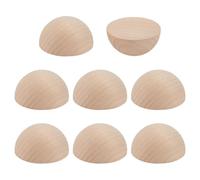 OLYCRAFT 8 Pack 70mm demi-boules de bois demi-boules de sphère en bois non fini boule naturel Globes l’artisanat peinture ornements projets de bricolage décoration de fête à la maison de Noël