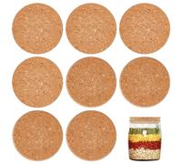 OLYCRAFT 8Pcs Grands Bouchons en Liège Bouchons en Liège Coniques Bouchons en Bois Couvercles de Bouteille Bouchons en Liège 8~8.6 cm Bouchons de Bouteille de Vin Bouchons - 1.7cm D'Épaisseur