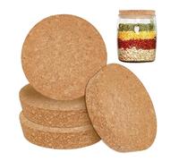 OLYCRAFT Bouchon en Liège Conique 90-98mm Couvercle en Bois pour Cuisine et Mise en Conserve (4 Pièces)