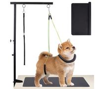OLYCRAFT Bras de toilettage pour Chiens avec Pince Table de toilettage réglable Animaux de Compagnie antidérapant rainures pour Chiens Bras Porte-Hanche Assise Noeud Animaux Compagnie Moyens Maison