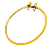 OLYCRAFT Cerceau de Broderie en Métal Jaune avec Anneau en Plastique Grand Ressort en Métal Cerceau de Broderie au Point de Croix Cadre de Broderie en Métal pour Broderie 220x220x22.5mm