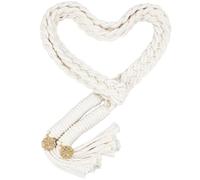 OLYCRAFT Corde de Lasso de Mariage avec Pendentif 190cm Beige Creux Nœud d'amour Cordon de Mariage Lasso Cordon de Mariage Traditionnel Celtique Lasso de Mariage Fait à la Main pour Mariage