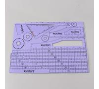 OLYCRAFT Ensemble de 22 Marqueurs de Points d'Objectif Acrylique Violet Règles d'Objectif Jeux de Guerre Règle de Mesure Marqueur Rond Accessoire Acrylique pour Ensembles Gabarits Guerre sur Table