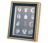 OLYCRAFT Gold pin Display Shadow Box médaille 17x5.3x22cm Collection Cadre d’Affichage avec fenêtre Claire émail Bijoux