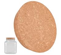 OLYCRAFT Grands Bouchons de Bouteille en Liège 14~16cm Bouchons en Bois Bouchon de Bouteille de Vin Bouchon de Bocal en Bois pour la Cuisine Bouteilles de Conserve 3cm D'Épaisseur