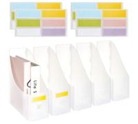 OLYCRAFT Lot de 5 supports pliables pour papier de scrapbooking - 27,9 x 23,9 cm - Avec 24 onglets adhésifs pour dossiers, cartes, magazines