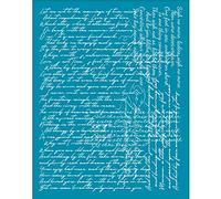 OLYCRAFT Pochoir d'Argile 13x10cm - Petits Caractères Chinois, Poésie, Non-Adhésif, Sérigraphie, Réutilisable - Pour Écriture, Argile Polymère, Bijoux