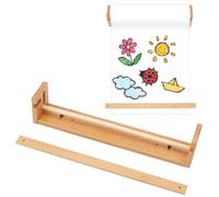 OLYCRAFT Support Mural pour Rouleau de Papier Kraft de 12(5)cm - Chevalet en Bois Distributeur pour Cuisine, Bricolage, Bureau, Entreprise, Épicerie