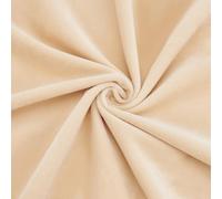 OLYCRAFT Tissu de Fabrication de Poupées 1.6x1m Beige Tissu de Peau de Poupée Waldorf Tissu Ton sur Ton Velours Tricot Interlock 0.5mm D'Épaisseur Tissu pour Fabrication de Poupées DIY Couture