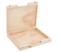 OLYCRAFT Valise en Bois de 30.2x27x4.3cm avec Poignée Boîtes de Rangement Rectangulaires en Bois avec Poignées Boîtes L'Artisanat les Loisirs Artistiques les Voyages et la Collection de Souvenirs