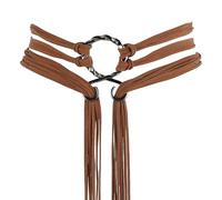 OLYCRAFT Viking Troll Cross Belt ceinture Imitation cuir blanc ceintures nouées ceintures sorcière nordique ceinture pour Costume médiéval jeux de rôle tenues d’halloween accessoires