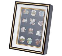OLYCRAFT White Pin Display Shadow Box médaille Display Shadow Box 17x5.3x22cm Pin Collection Cadre d’Affichage avec fenêtre Claire émail Pin Cadre d’Affichage pour médailles Militaires Bijoux Pin