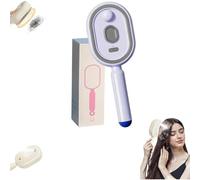 OLYGEE 2026 Upgraded Electric Steam Brush for Hair, Press, Comb & Mist Simultaneously - Less Breakage, No Residue, Reduce Frizz for Long & Short Hair, Home Travel Use (Purple)