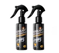 OLYGEE 2PCS Headlight Restoration Kit, No Tools Needed, Restores Clarity in Minutes Like New, Covers 2-3 Vehicles, Fast & Easy Headlight Cleaner & Restorer for Safer Night Driving