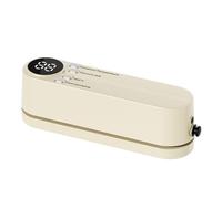 OLYGEE 3 in 1 Cordless Mini Vacuum Sealer Rechargeable, Handheld Heat Bag Sealer for Food Storage & Snack Bags, with Inflation Pump for Balls (Beige)