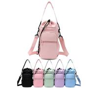 OLYGEE 32 oz Water Bottle Shoulder Bag - The Ultimate Outdoor Companion, Water Bottle Holder with Strap (Pink)
