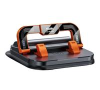 OLYGEE 360 Rotation Phone Holder Car - Horizontal & Vertical Adjustable, Secure Suction Cup for All Smartphones (Orange)