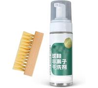 OLYGEE Active Foam Sneaker Cleaner Set, Quick Stain Remover for White Shoes, Tennis, Running, Golf, No-Water Cleaning Foam for PU, Nubuck, Suede & Sole, 5.3 oz Shoe Cleaning Kit (1pcs)