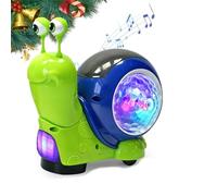 OLYGEE Auto-Sensing Snail Crawling Toy-Snail Toys for Kids 2026 New with Music and Light for Baby Infant Boy Girl, Funny Birthday for Toddler (Green)
