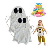 OLYGEE Boo Bags for Halloween, Halloween Ghost Candy Bag, Ghost- Shaped Storage Bag for Spooky Party & Decorations (2pcs)