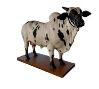 OLYGEE Bull Liquor Dispenser for Shots, Handcrafted Alcohol Decanter with Wooden Base, 2025 New Liquor Bottle Holder, 2l Alcohol Decanter for Scotch/Vodka/Wine, Multi-Purpose Beverage Container (A)