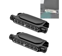 OLYGEE Car Fan for Backseat for Kids, 3-Speed Portable Carseat Fan for Baby - Mini Quiet Headrest Cooling Fans with USB for Passenger & Driver, Strong Airflow for Car, SUV, Van, Truck (Black*2)