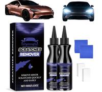OLYGEE Car Scratch Remover, 100g Scratch Removal Wax for Vehicles, Car Paint Scratch Repair Paste for Deep Scratches, Easy-to-Use Polishing Compound Restores Shine for All Car Colors (2pcs)