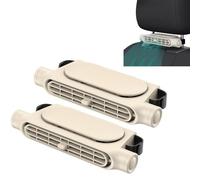 OLYGEE Car Seat Fan Rechargeable 3000mAh, Portable Air Circulator for Backseat Kids - Quiet 3-Speed for SUV, Truck, RV (Write*2)