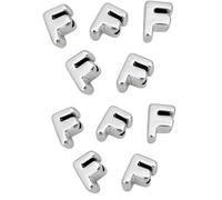 OLYGEE Chunky Bubble Large Hole Letter Beads, Acrylic A-Z 6-mm for Charms (10PCS-F)