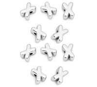 OLYGEE Chunky Bubble Large Hole Letter Beads, Acrylic A-Z 6-mm for Charms (10PCS-X)