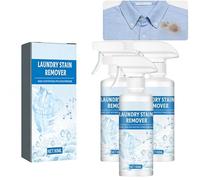 OLYGEE Clothing Emulsifier Stain Remover Spray, Powerful Laundry Spot Cleaner with Anti-Static Guard, Non-Ionic Active Enzyme Formula for Clothes, Sweat & Grass Dirt Removal (3pcs)