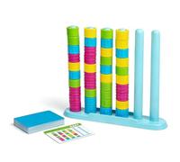 OLYGEE Color Stack Challenge Game, 2026 Upgraded Wooden Stacking Puzzle with 60+ Logic Challenges for Family, Adults & Kids - Speed and Strategy Matching Games for Game Night Gatherings (1pcs)