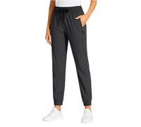 OLYGEE Comfy Pants Women Stretch Active, Fit Quick Drying Ice Silk Comfort Casual Travel, Pant for Work, Travel, Yoga (XS,Gray)