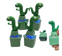 OLYGEE Croaking Frog Keychain, Rechargeable Frog Keychain with Sound and LED Lights, USB-C Fidget Toy with Keyboard Clicker Shape for Adults Teens (4PCS,#A)