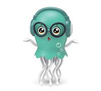 OLYGEE Dancing Jellyfish Toy, Tummy Time Toys, Lightup Walking Moving Jellyfish with Music, Crawling Musical Toys for 3 4 5 6 Birthday Gifts (Green)