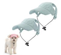 OLYGEE Dog Baseball Cap for Large Dogs, Adjustable with Ear Holes for Sun Protection, Breathable Mesh for Summer Outdoor Beach (Green,Medium)