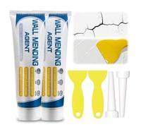 OLYGEE Drywall Repair Kit, Wall Mending Agent Paste for Holes and Cracks, Quick-Drying Wall Repair Paste with Scraper, No Sanding Compound for Easy DIY Home Maintenance (2pcs)