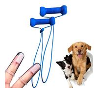 OLYGEE Dual-Action Dog Dental Chew Toy, Teeth Cleaning Mouth Prop for Dogs, Easy Brushing Chew Toy for Small Medium Large Breeds, Reusable PVC Dog Oral Care Toy (2pcs)