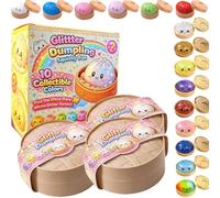 OLYGEE Dumpling Squishy, Super Soft Slow Rising Fidget Toy, Cute Bao Bun Design Sensory Plaything, Calming Gift for Kids Adults with Random Color Surprise (3PCS)