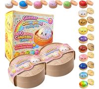 OLYGEE Dumpling Squishy, Super Soft Slow Rising Fidget Toy, Cute Bao Bun Design Sensory Plaything, Calming Gift for Kids Adults with Random Color Surprise (2PCS)