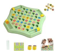 OLYGEE Flip Chess Memory Game, Gencokok Flip Chess Memory Game with Double Cartoon Pattern Matching Memories Pattern for Kids and Family Party Gatherings (Animals)