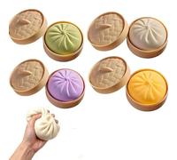 OLYGEE Giant Rainbow Dumpling Squishy - Stress Relief Sensory Toy for Adults & Kids, Soft Anxiety Fidget (Max)