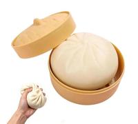 OLYGEE Giant Rainbow Dumpling Squishy - Stress Relief Sensory Toy for Adults & Kids, Soft Anxiety Fidget (White)