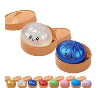 OLYGEE Glitter Dumpling Squishy Mystery Box, Crazy Fun Dumpling Squishy Stress Ball, Anxiety Relief Fidget (2pcs-c)
